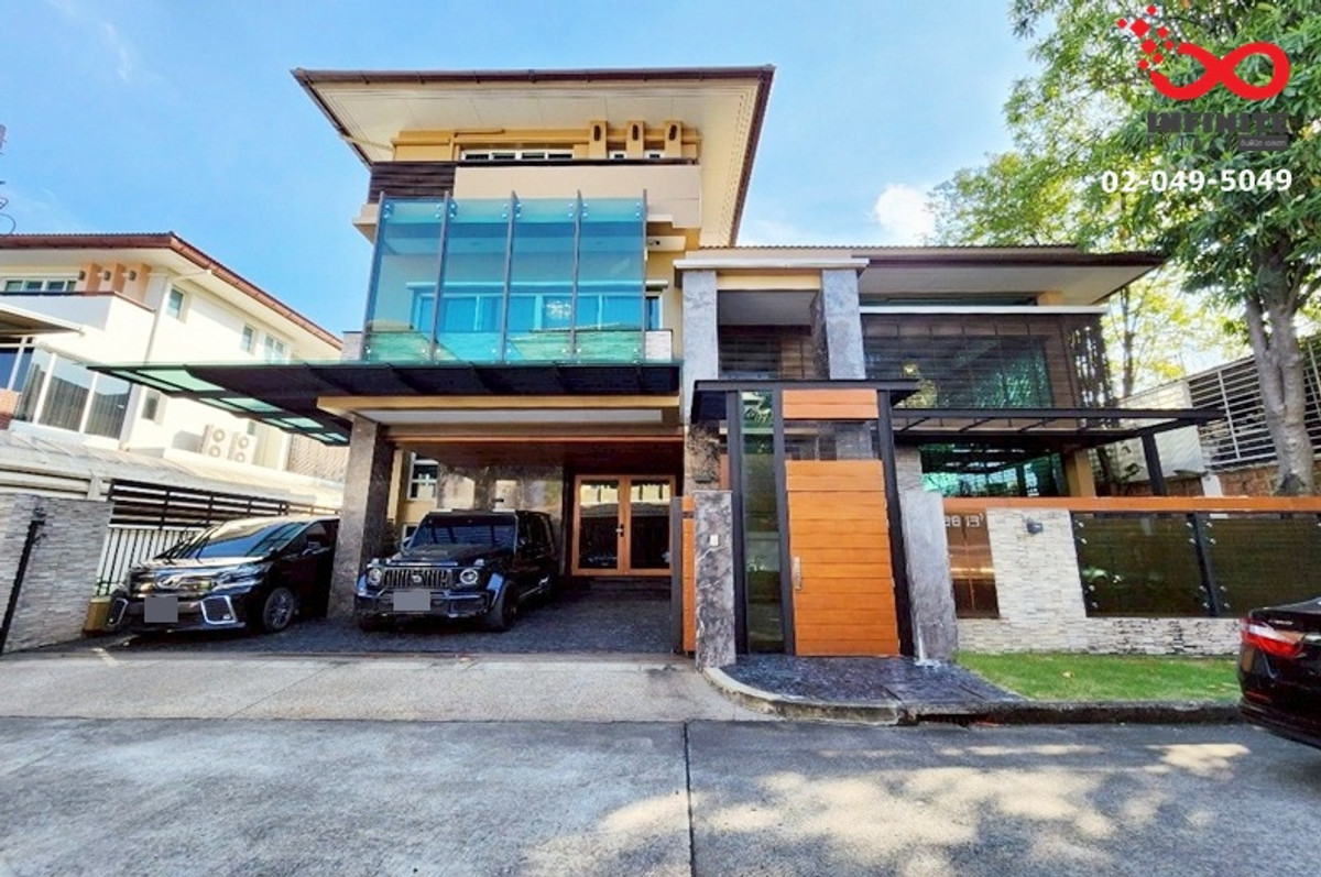 ขายบ้านเกษตร นวมินทร์ ลาดปลาเค้า : ขายบ้านเดี่ยว เกษตร-นวมินทร์ แกรนด์บางกอกบูเลอวาร์ด 3 ชั้น หลังริม ดีไซน์หรู พร้อมอยู่ 