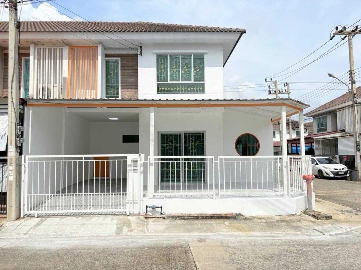 ขายทาวน์โฮมปทุมธานี รังสิต ธรรมศาสตร์ : ขายด่วน!! พฤกษาวิลล์ 41/1 บางกะดี-ติวานนท์ ทาวน์โฮม2ชั้น หลังมุม ตกแต่งรีโนเวทใหม่ทั้งหมด พร้อมอยู่‼️