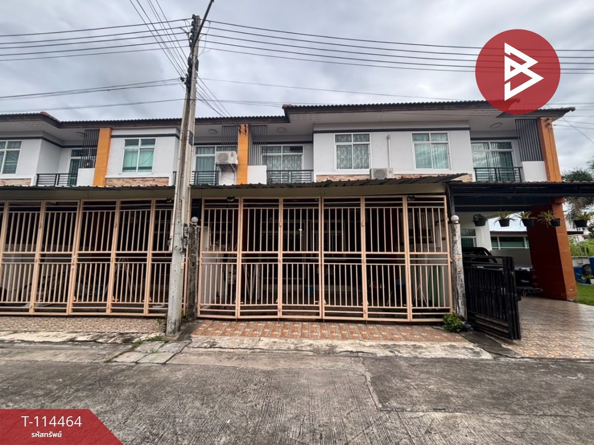 For SaleTownhomePattaya, Bangsaen, Chonburi : Townhouse for sale Sap Rungrueang City 2 Phan Thong Village, Chon Buri