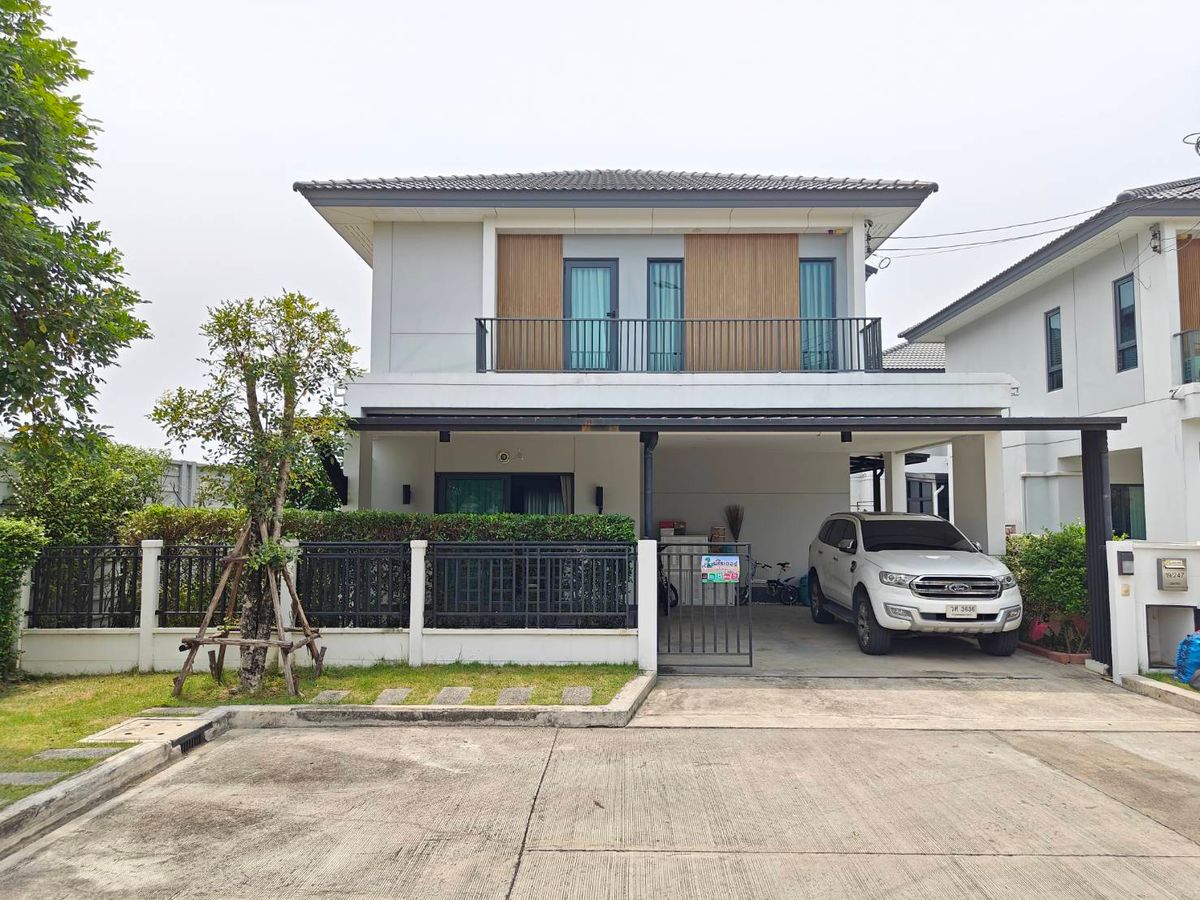 For SaleHouseNawamin, Ramindra : 🚨 Urgent sale! Single house, new condition, good price, good location !!!! In addition, the fir is complete in front of the house, the house of the kitchen room. Ready to stay immediately!