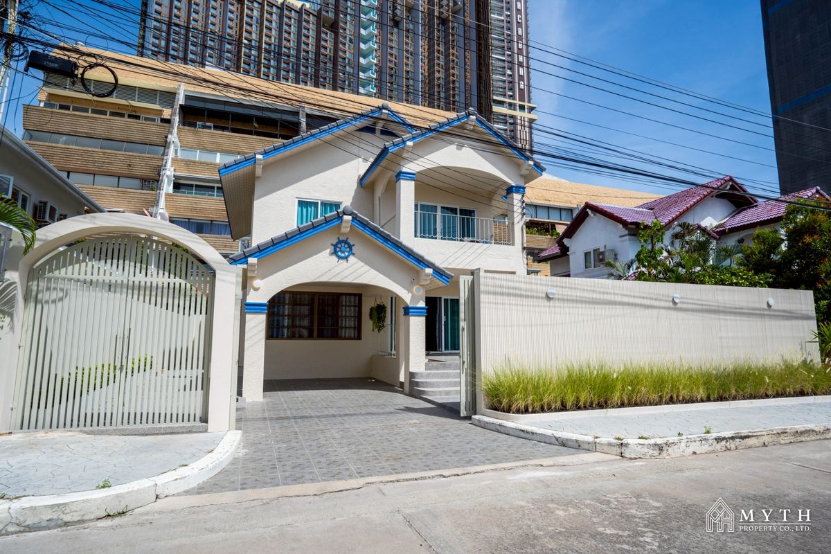 ให้เช่าบ้านพัทยา บางแสน ชลบุรี สัตหีบ : ให้เช่าบ้าน 2 ชั้น พร้อมสระว่ายน้ำส่วนตัวใกล้หาดจอมเทียน