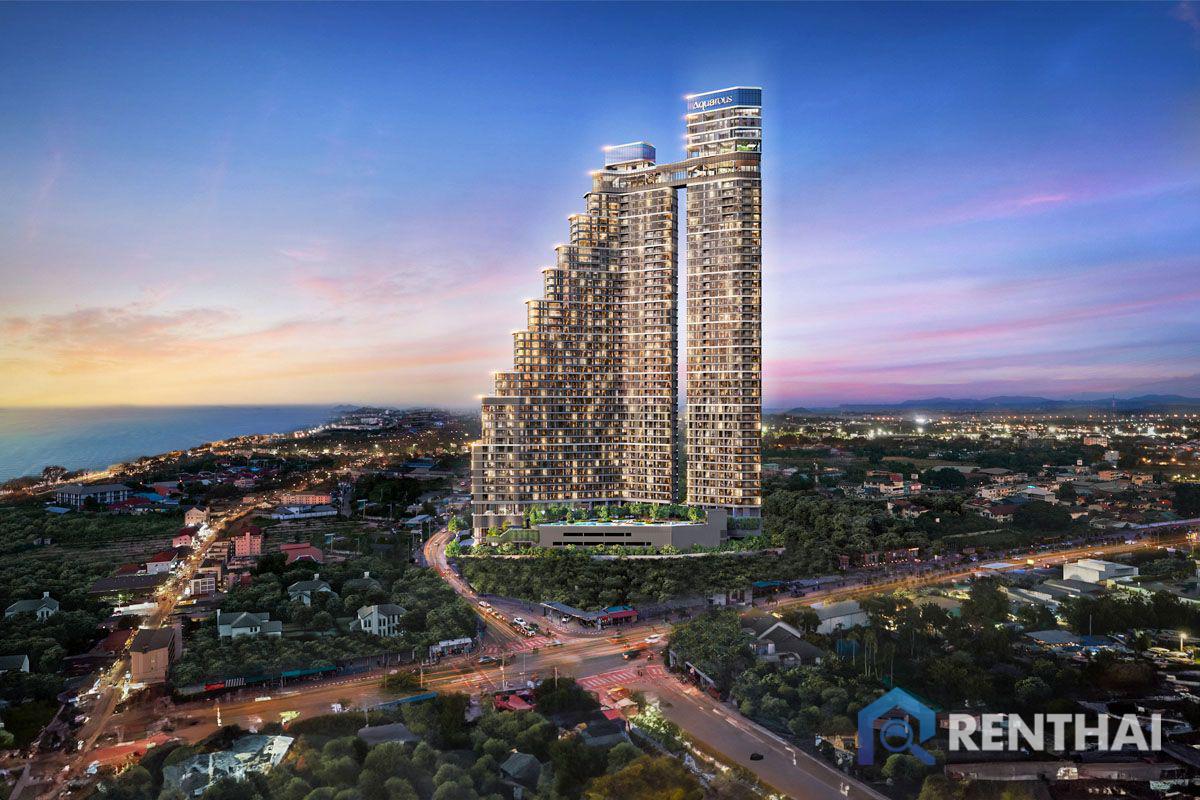 For SaleCondoPattaya, Bangsaen, Chonburi : For sale condo 3 bedrooms at Aquarous