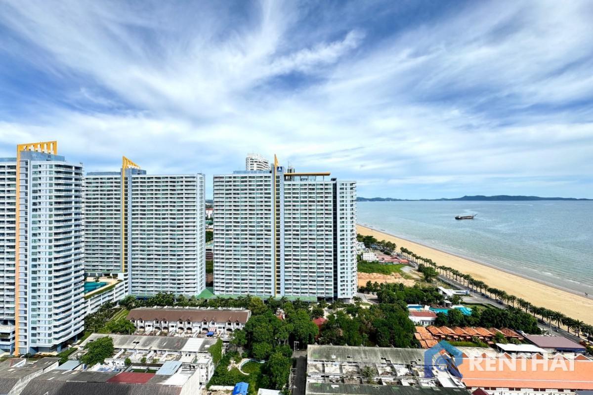 ขายคอนโดพัทยา บางแสน ชลบุรี สัตหีบ : ขายคอนโด Aeras หน้าหาดจอมเทียน ริมทะเล ห้องวิวทะเล ราคาดีห้องกว้าง