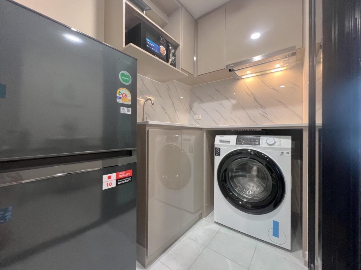 For RentCondoRatchadapisek, Huaikwang, Suttisan : 🔥For urgent rent🔥 Belgaria Ratchada 17, beautiful room, fully furnished, ready to move in❗