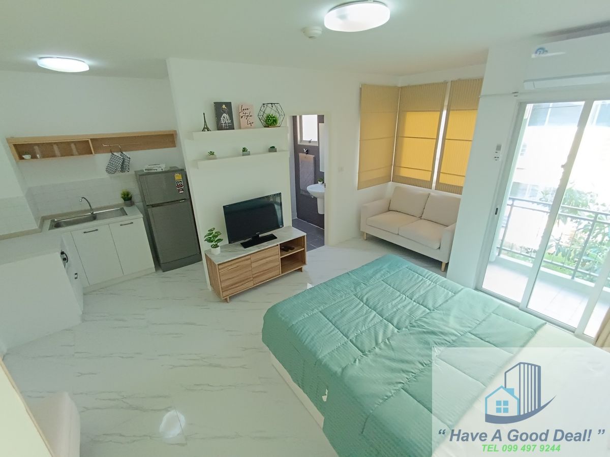 For RentCondoOnnut, Udomsuk : 24.54 sq.m. 3rd floor, corner room, My Condo Sukhumvit 81