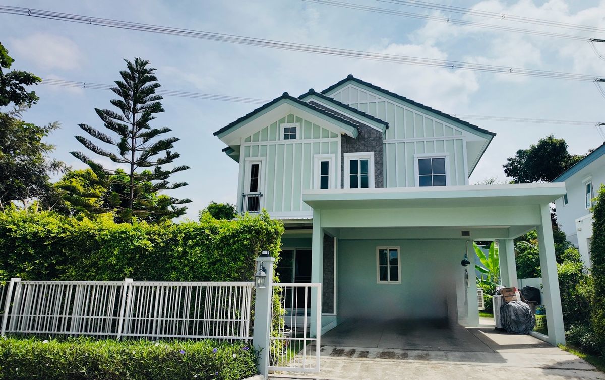 บ้านมีนบุรี-ร่มเกล้า : 📍ขาย/เช่า บ้านเดี่ยวสีวลี ศรีนครินทร์-ร่มเกล้า แปลงมุมติดสวนขนาดใหญ่ สภาพมือ1 