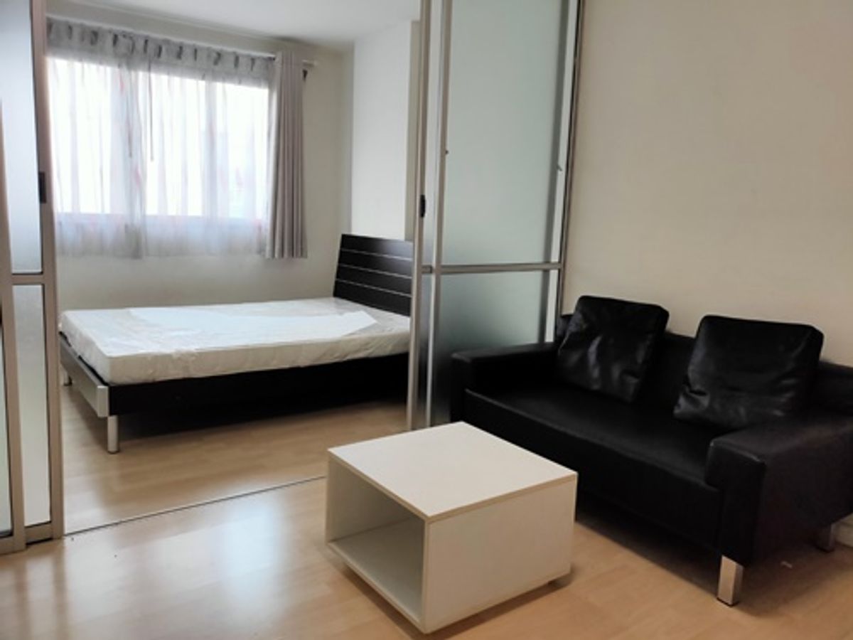 ให้เช่าคอนโดนวมินทร์ รามอินทรา : ให้เช่า D Condo Raminthra (ดีคอนโด รามอินทรา) 30 ตรม. 1 ห้องนอน ชั้น 6 ระเบียงวิวสระว่ายน้ำ