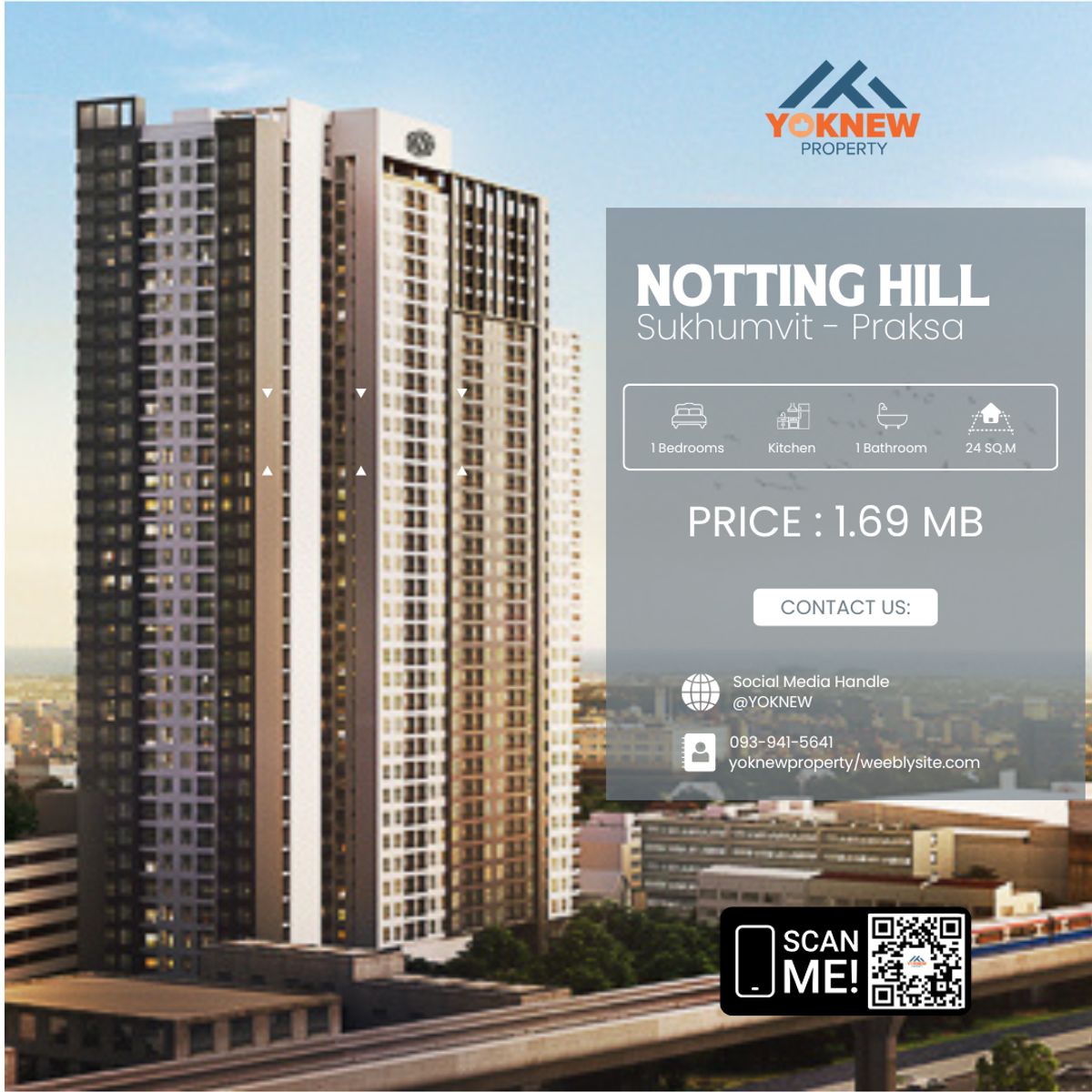 ขายคอนโดสมุทรปราการ สำโรง : 🏙 Notting Hill Sukhumvit - Praksa | คอนโดใหม่ ใกล้ BTS ราคาไม่ถึง 2 ล้าน! 💥 แต่งครบ พร้อมอยู่ ใกล้ BTS แพรกษา เดินทางสะดวก ใกล้ห้าง + แหล่งงาน