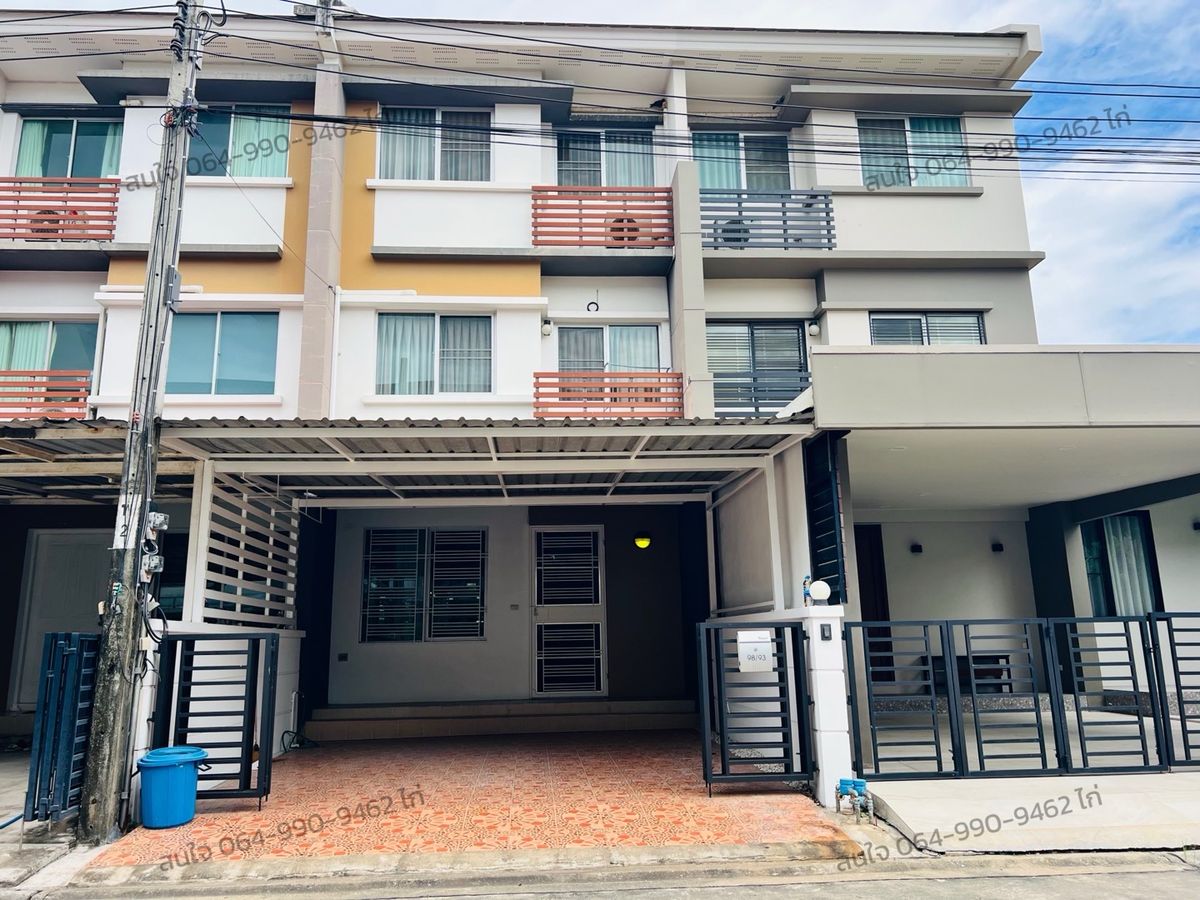 ให้เช่าทาวน์โฮมลาดกระบัง สุวรรณภูมิ : ให้เช่าทาวน์เฮ้าส์  3 ชั้น   4 นอน 3 น้ำ
ทาวน์พลัส  อ่อนนุช-ลาดกระบัง
✅ให้เช่า เดือนละ 20,000 บาท✅
 เนื้อที่ 24 ตร.วาพื้นที่ใช้สอย  157 ตารางเมตร