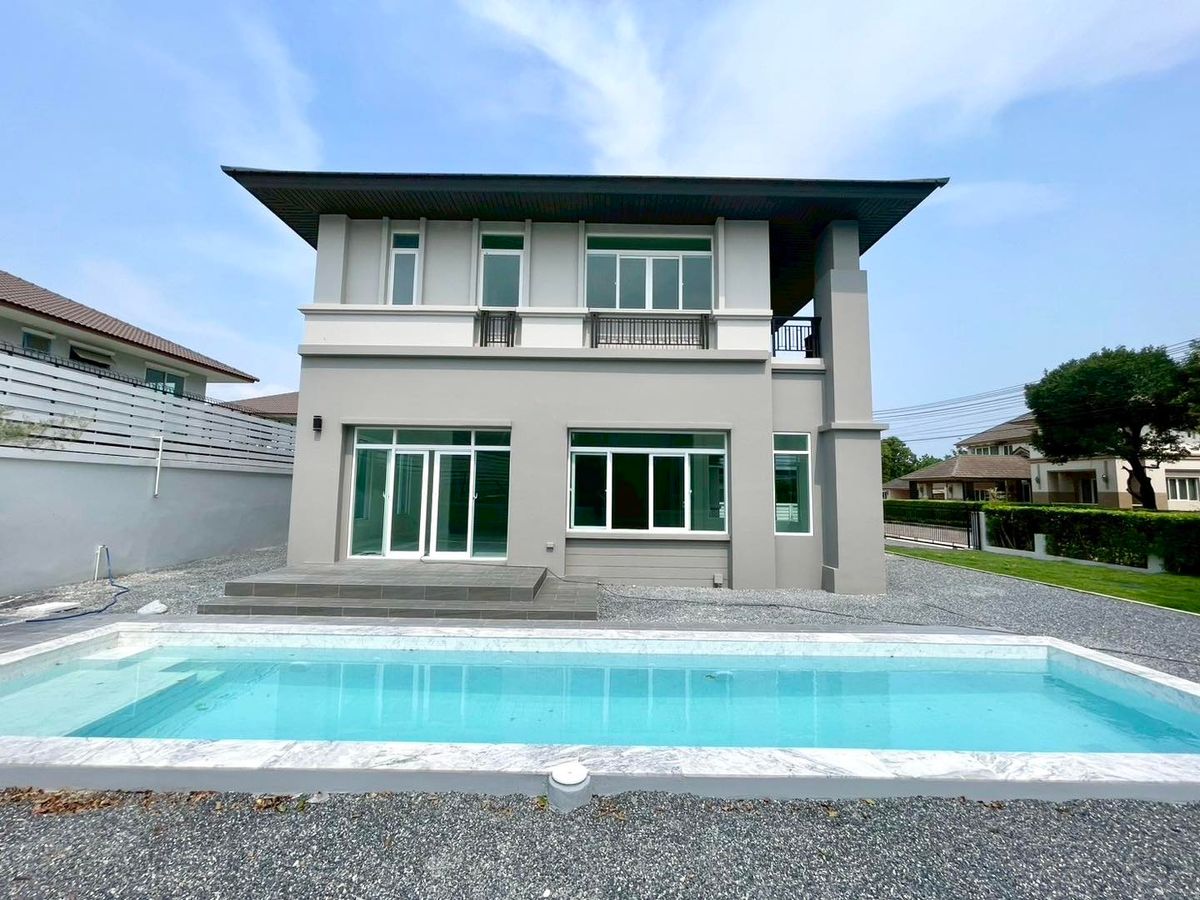 For SaleHouseMahachai Samut Sakhon : Nusasiri City Rama 2 /4 Bedrooms (Sale), Nusasiri City Rama 2 /4 Bedrooms (For Sale) Ping003