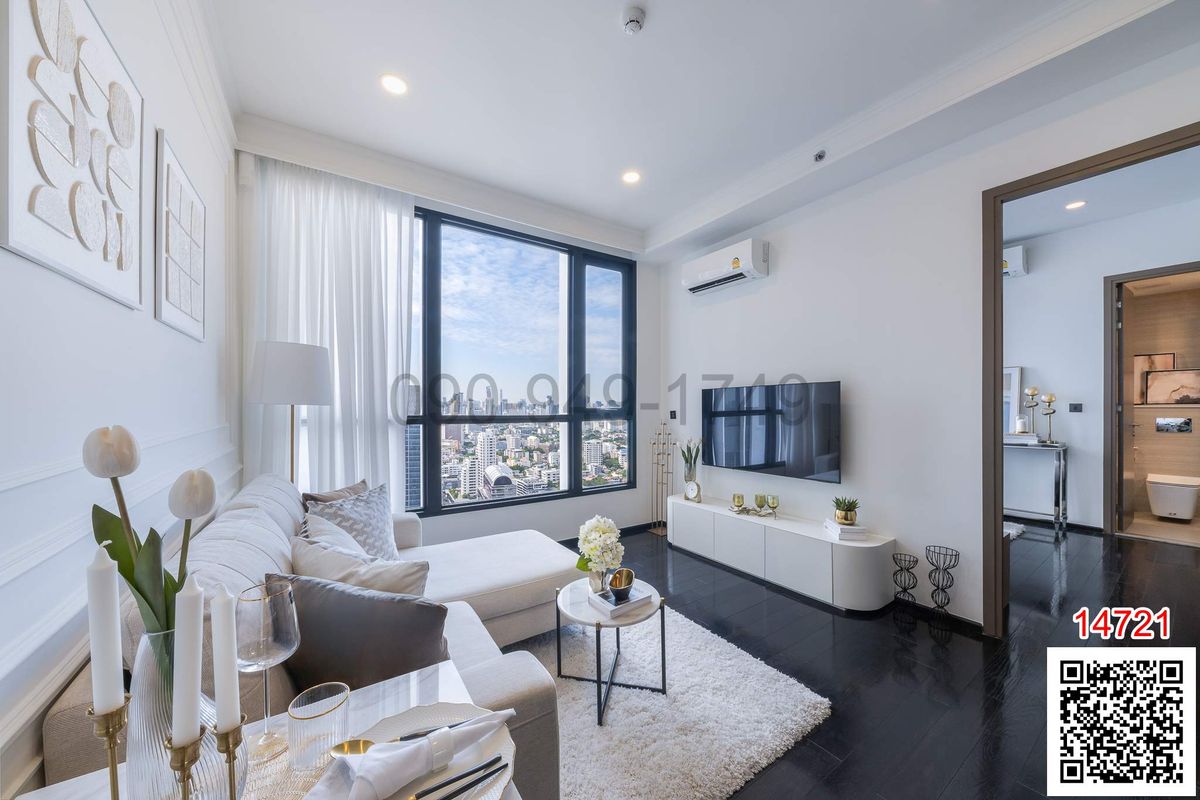 For SaleCondoSukhumvit, Asoke, Thonglor : Condo for sale, Park Origin Thonglor, beautiful view, beautifully decorated near BTS Thonglor and expressway.