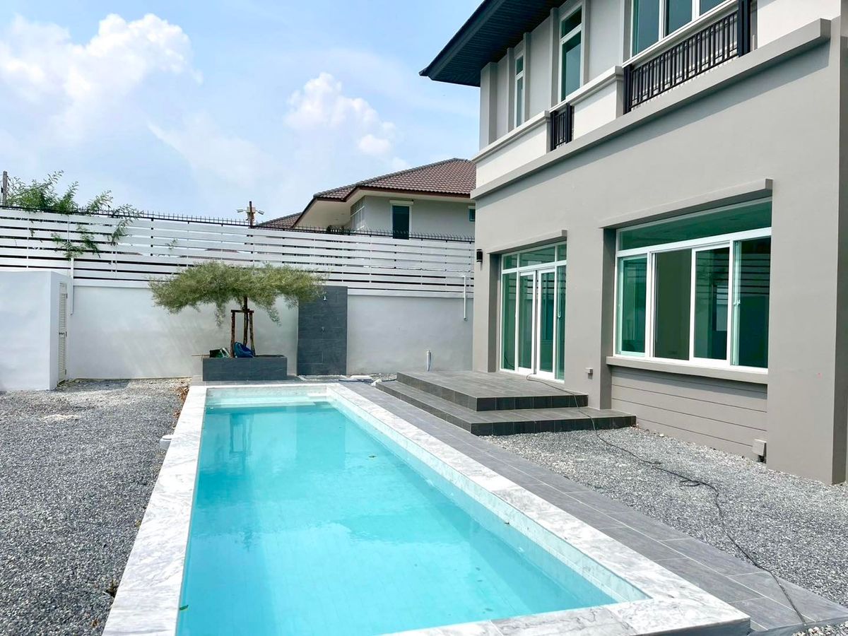 For SaleHouseMahachai Samut Sakhon : Nusasiri City Rama 2 /4 Bedrooms (Sale), Nusasiri City Rama 2 /4 Bedrooms (For Sale) Ping003