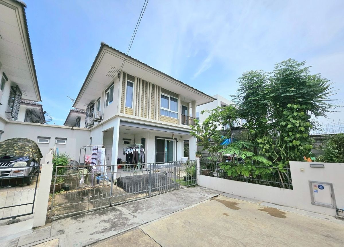 ขายบ้านพระราม 2 บางขุนเทียน : 🏠ขายบ้าน หลังมุม ฮาบิเทีย ชายน์ ท่าข้าม–พระราม 2 ขายตามสภาพ พร้อมเฟอร์