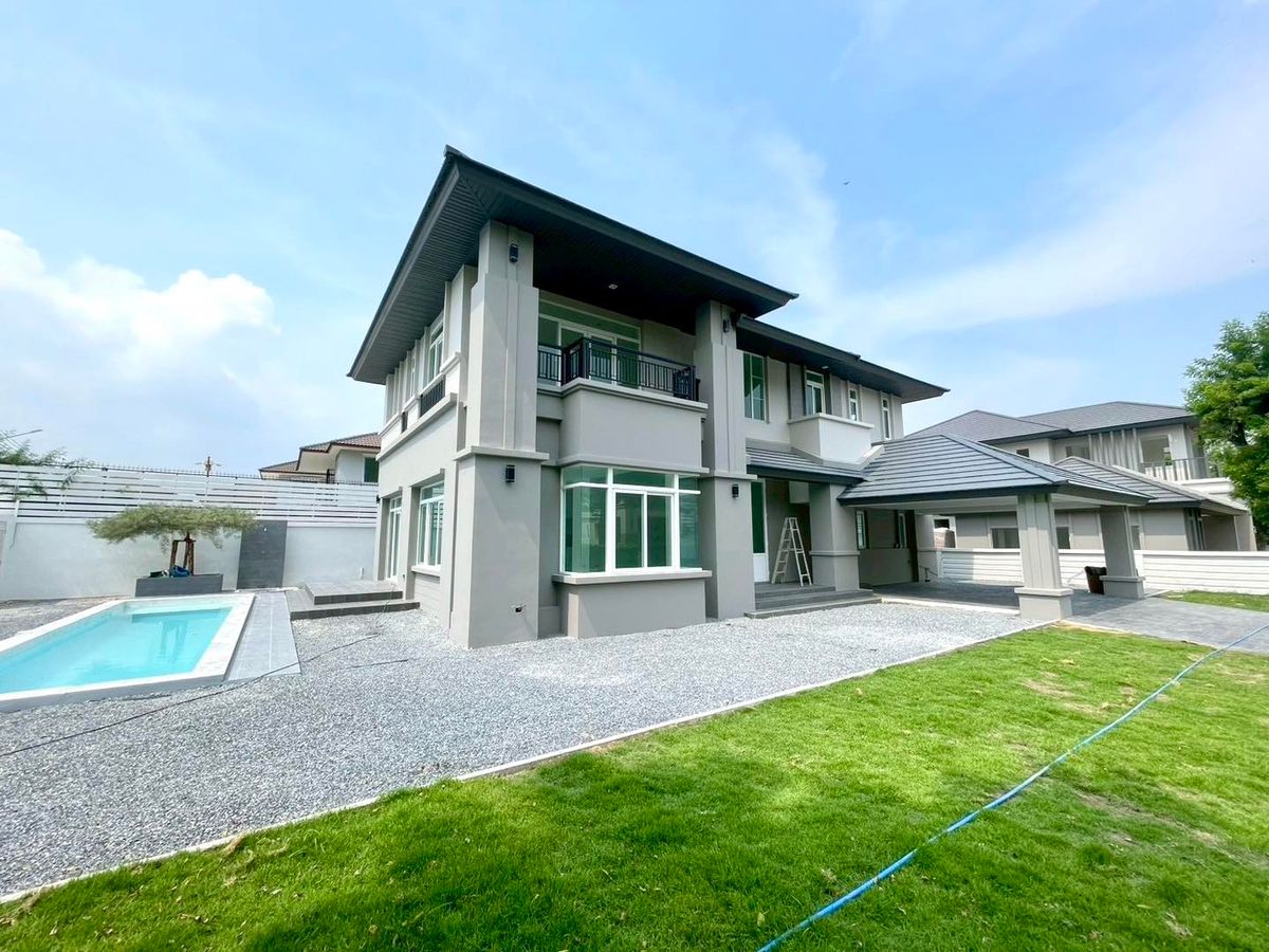 For SaleHouseMahachai Samut Sakhon : Nusasiri City Rama 2 /4 Bedrooms (Sale), Nusasiri City Rama 2 /4 Bedrooms (For Sale) Ping003