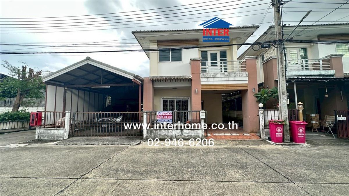 ขายนนทบุรี บางใหญ่ บางบัวทอง : บ้านเเฝด 2 ชั้น 49.3 ตร.ว. หมู่บ้านวิลล่าคุณาลัย1 ซอย2 ซอยวัดลาดปลาดุก ถนนกาญจนาภิเษก ถนนวัดลาดปลาดุก บางบัวทอง นนทบุรี