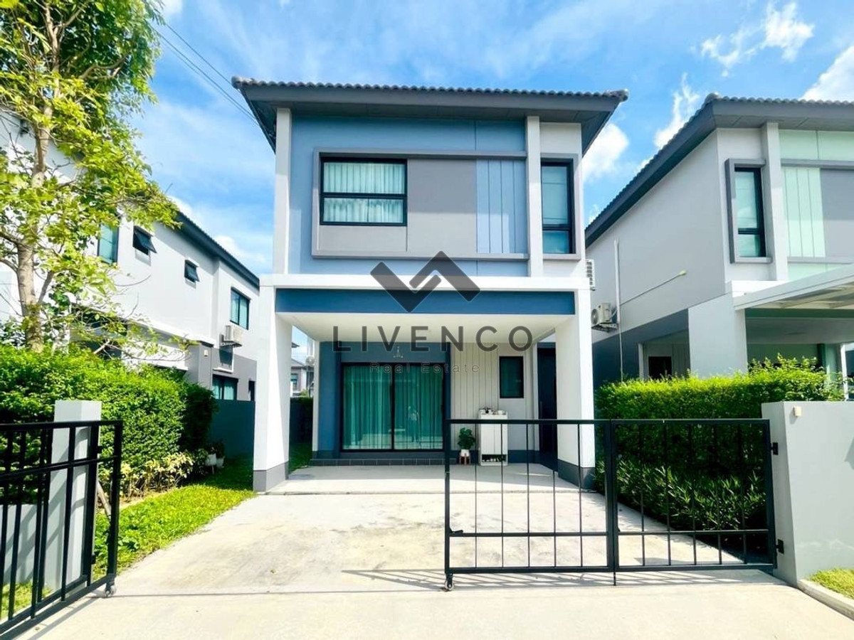 For SalePhutthamonthon, Salaya : Twin house for sale, Kanasiri Salaya Pinklao, a new zone (2 years 3 months house)