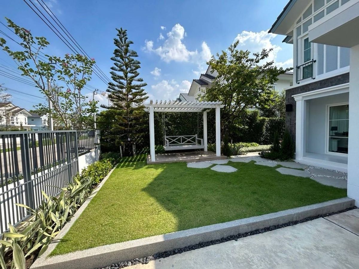 ให้เช่าบ้านบางนา แบริ่ง ลาซาล : 💥ForRent💥4Bed • Villaggio2 Srinakarin–Bangna 🏡 Near Mega Bangna‼️ Pet Friendly 🐶🐱 Private Garden 🌳Fully Furnished ✨