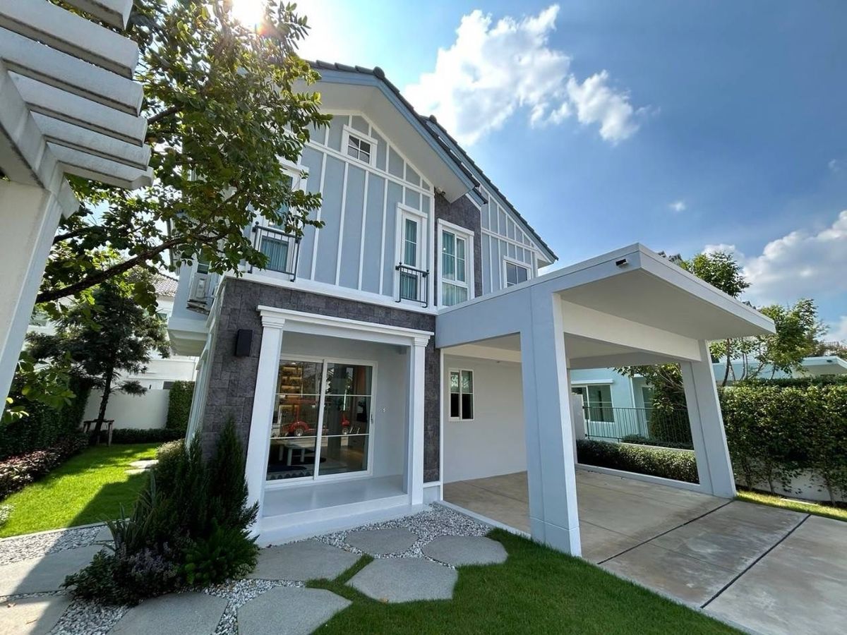 ให้เช่าบ้านบางนา แบริ่ง ลาซาล : 💥ForRent💥4Bed • Villaggio2 Srinakarin–Bangna 🏡 Near Mega Bangna‼️ Pet Friendly 🐶🐱 Private Garden 🌳Fully Furnished ✨