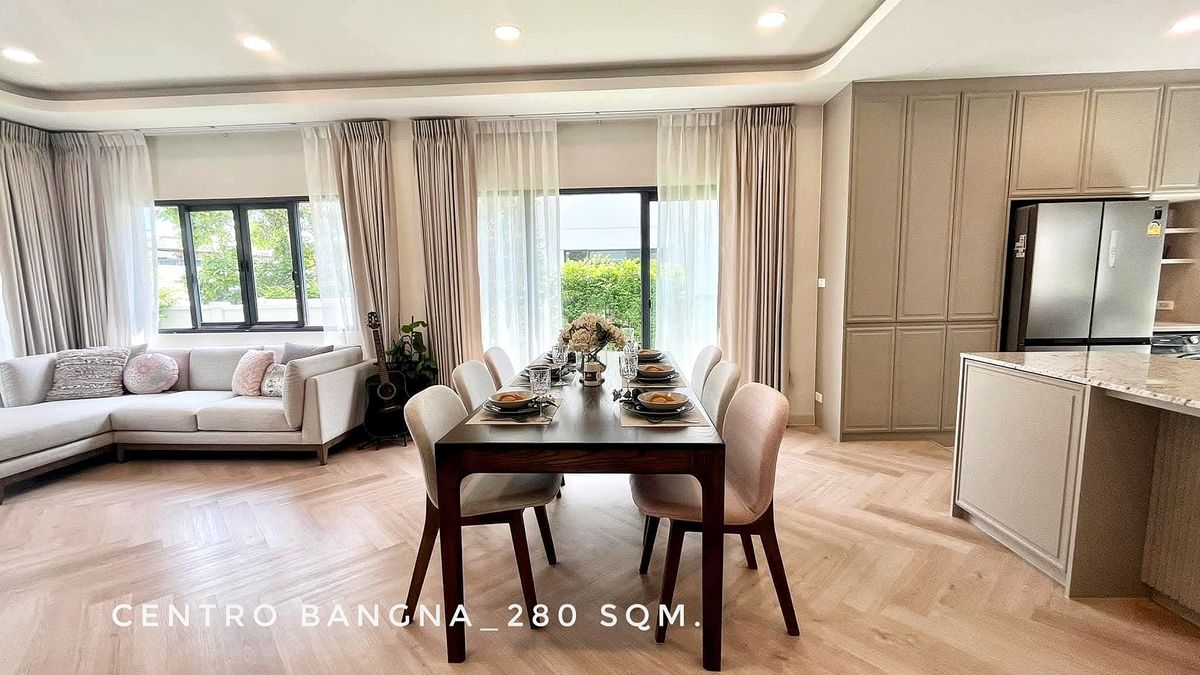 ให้เช่าบ้านบางนา แบริ่ง ลาซาล : RENT-Detached house near Mega Bangna for rent in Centro Bangna Project 