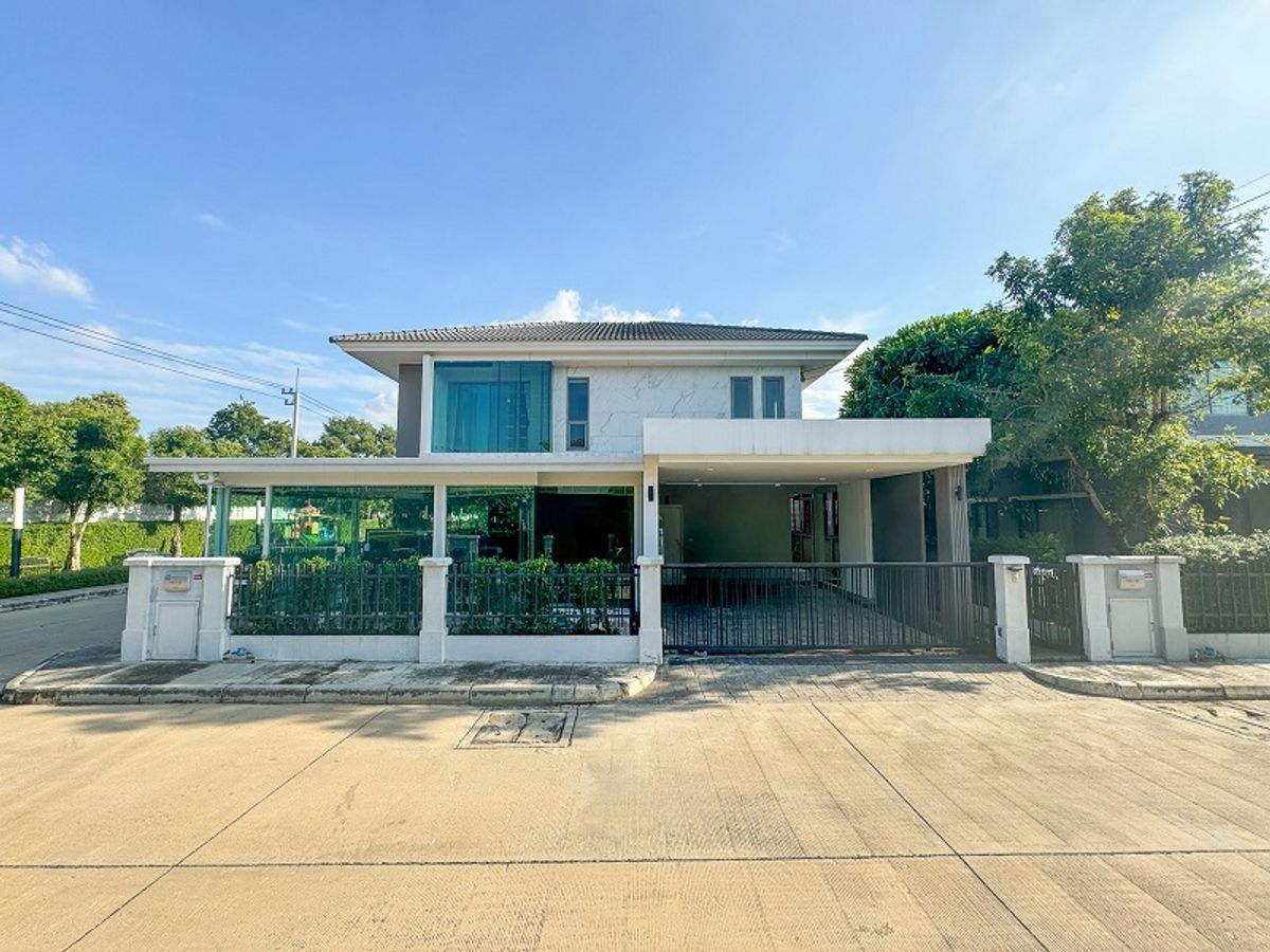 ขายบ้านปทุมธานี รังสิต ธรรมศาสตร์ : ขายบ้านเดี่ยวหลังมุม เพอร์เฟค เพลส รังสิต-ทางด่วนบางพูน บ้านสวยพร้อมอยู่ ธัญบุรี จ.ปทุมธานี.
