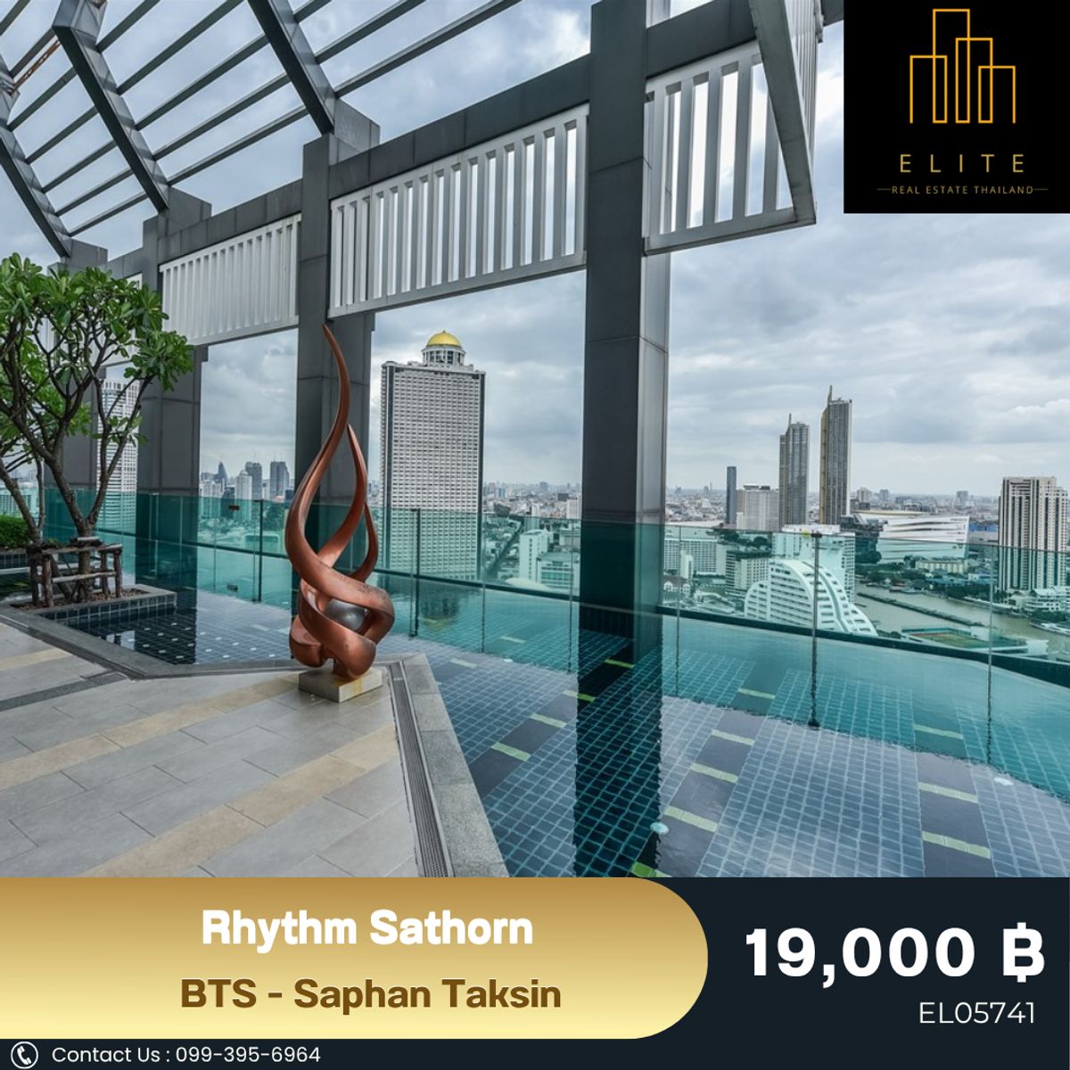 For RentCondoSathorn, Narathiwat : ✨ Condo that woke up and saw the morning light without force.