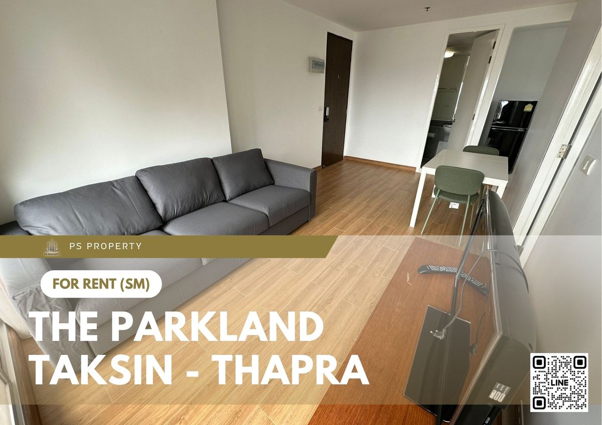 For RentCondoThaphra, Talat Phlu, Wutthakat : For rent ✨ The Parkland Taksin - Thapra ✨ 2 bedrooms, 1 bathrooms, fully furnished and equipped with appliances