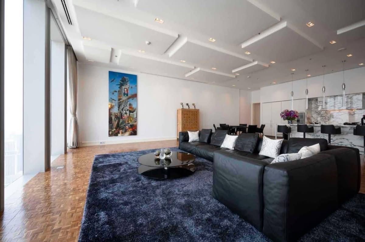 คอนโดสาทร นราธิวาส : 👀 สำรวจแบบ 3D - ห้องชุดลักซ์ชัวรี่ 3 ห้องนอน ขนาด 408 ตร.ม. บนชั้น 57 – The Ritz-Carlton Bangkok