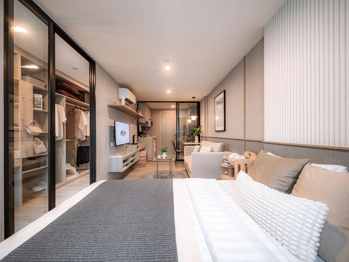 ขายคอนโดอ่อนนุช อุดมสุข : คอนโดเลี้ยงสัตว์ได้แห่งเดียวในอุดมสุข! 🧡🐱🐶 1 Bedroom Smart Closet 28 ตร.ม.