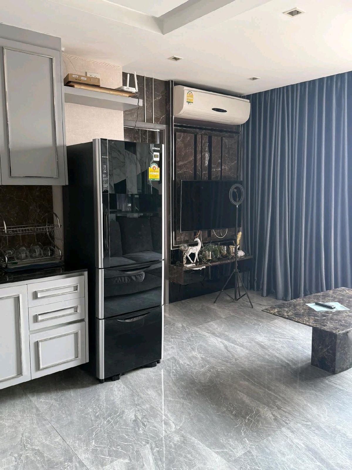 For RentCondoRatchadapisek, Huaikwang, Suttisan : 🚩FOR RENT: Quinn Condo Ratchada 17 / 44.5 SQM. / FL.14 / 22,000.-