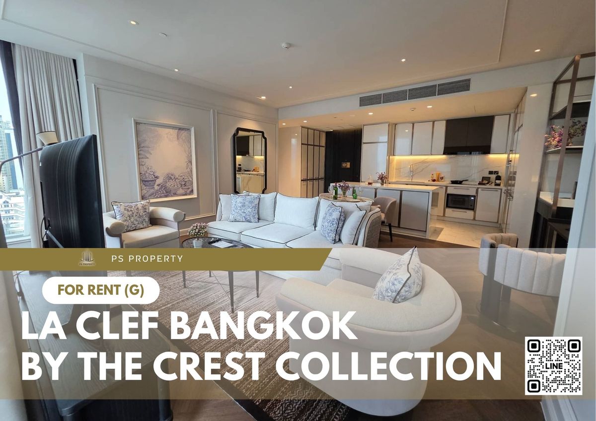 For RentSukhumvit, Asoke, Thonglor : For rent 📍 La Clef Bangkok by The Crest Collection 📍Near BTS Thonglor, complete with furniture and appliances