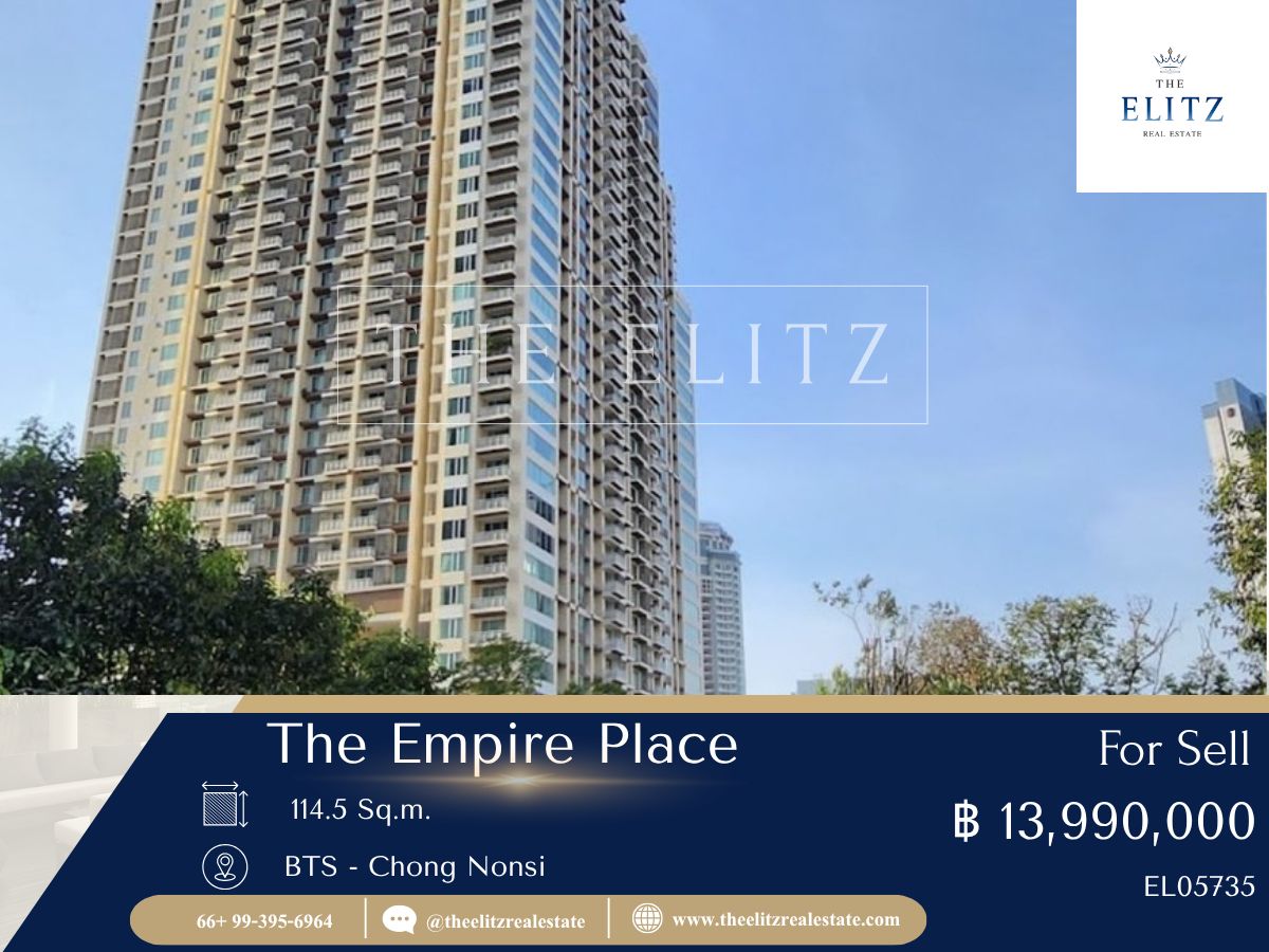 ขายคอนโดสาทร นราธิวาส : ✨ Rare Unit in Empire Place โลเคชันระดับท็อป ฟังก์ชันจัดเต็ม ในงบที่คุณไม่คิดว่าจะได้  ✔