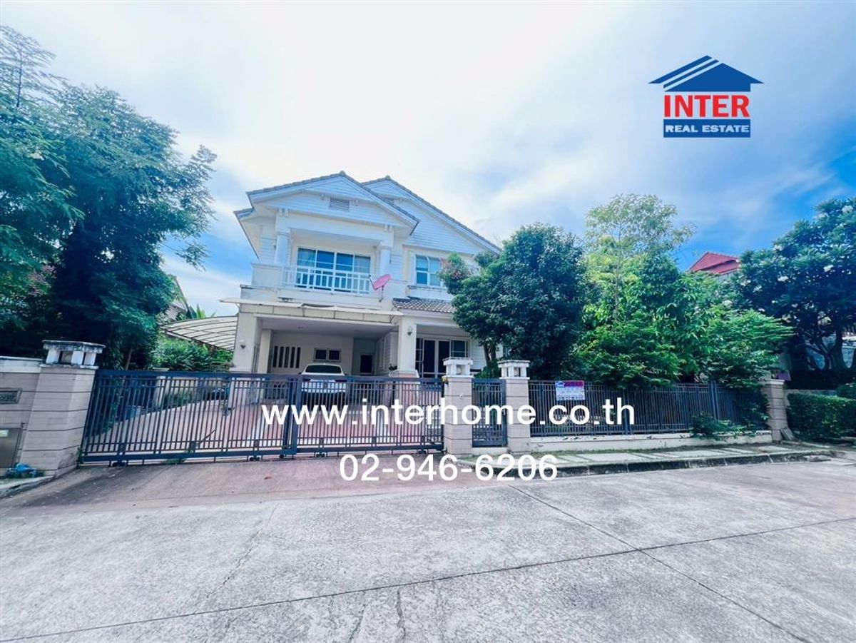 For SaleHouseLadkrabang, Suwannaphum Airport : 2 storey detached house, 92.7 sq.w., Nantawan-Suvarnabhumi Village Soi King Kaew 31/3 King Kaew Road, Bang Phli, Samut Prakan