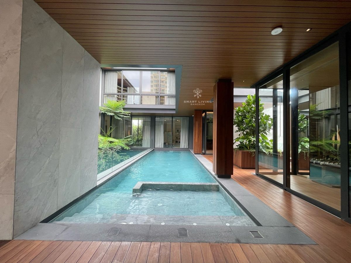 For SaleHouseBang Sue, Wong Sawang, Tao Pun : 📢 Ultra-Luxury 3-Storey Home . A masterpiece of elegance with a private pool, lift, fitness room, personal butler, central courtyard garden, Designed by  “I-Din.” Located in Prachachuen peaceful, easy access to multiple routes.