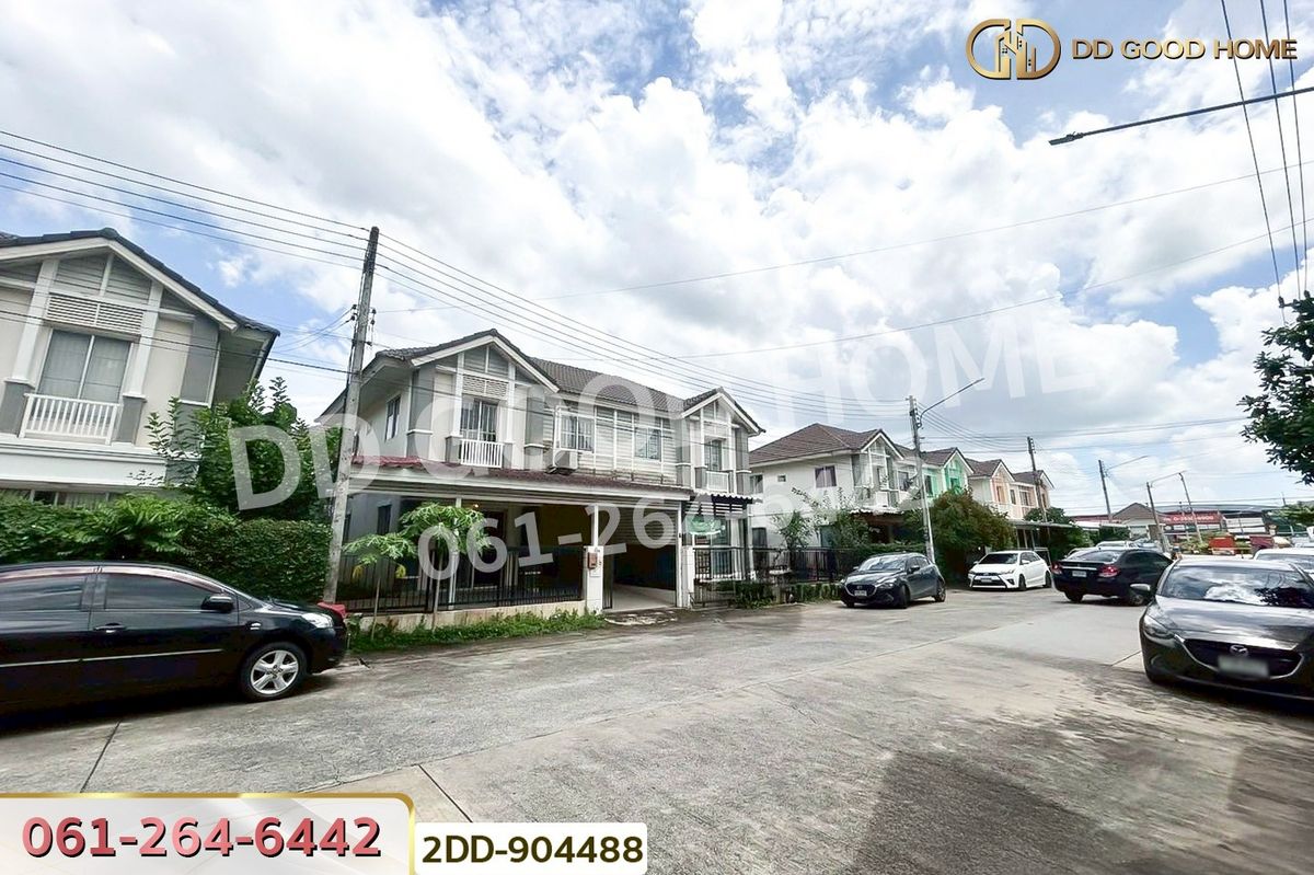 For SaleTownhomePathum Thani,Rangsit, Thammasat : 2DD-904488 Townhome Pruksa Ville 46/2 Rangsit-Klong Sam, Pathum Thani, near Thai Sombun Market, Rangsit-Klong Sam