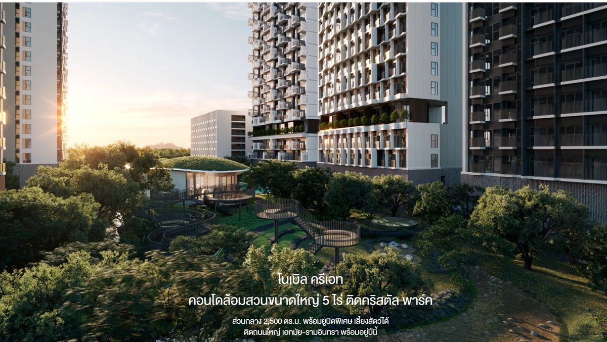 ขายคอนโดเลียบทางด่วนรามอินทรา : Noble Create โนเบิล ครีเอท ตึก ฺB