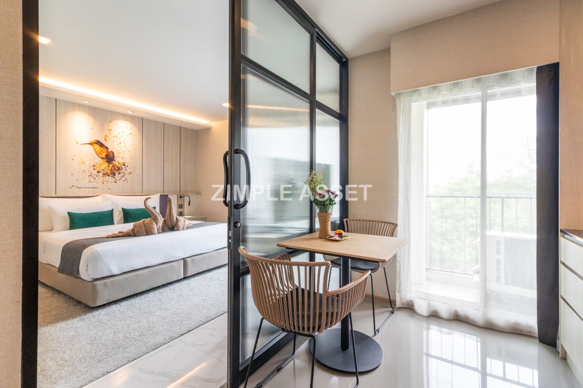 For RentOnnut, Udomsuk : Line ID: @zimple_asset  Newly hotel in Sukhumvit 101, featuring modern décor and a peaceful atmosphere — perfect for relaxation. Conveniently located not far from BTS Punnawithi.