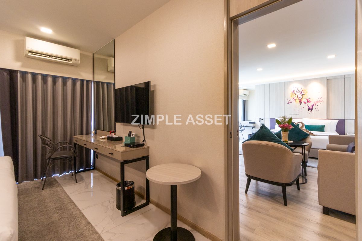 For RentOnnut, Udomsuk : Line ID: @zimple_asset  Newly hotel in Sukhumvit 101, featuring modern décor and a peaceful atmosphere — perfect for relaxation. Conveniently located not far from BTS Punnawithi.