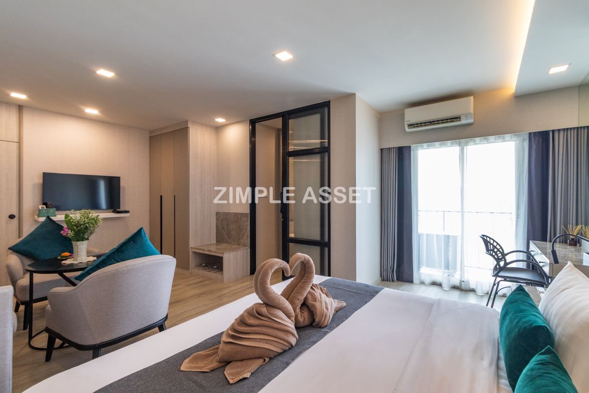 For RentOnnut, Udomsuk : Line ID: @zimple_asset  Newly hotel in Sukhumvit 101, featuring modern décor and a peaceful atmosphere — perfect for relaxation. Conveniently located not far from BTS Punnawithi.