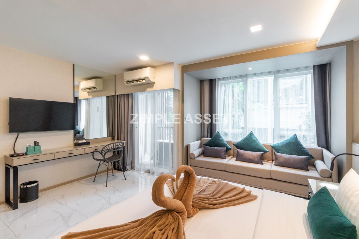 For RentOnnut, Udomsuk : Line ID: @zimple_asset  Newly hotel in Sukhumvit 101, featuring modern décor and a peaceful atmosphere — perfect for relaxation. Conveniently located not far from BTS Punnawithi.