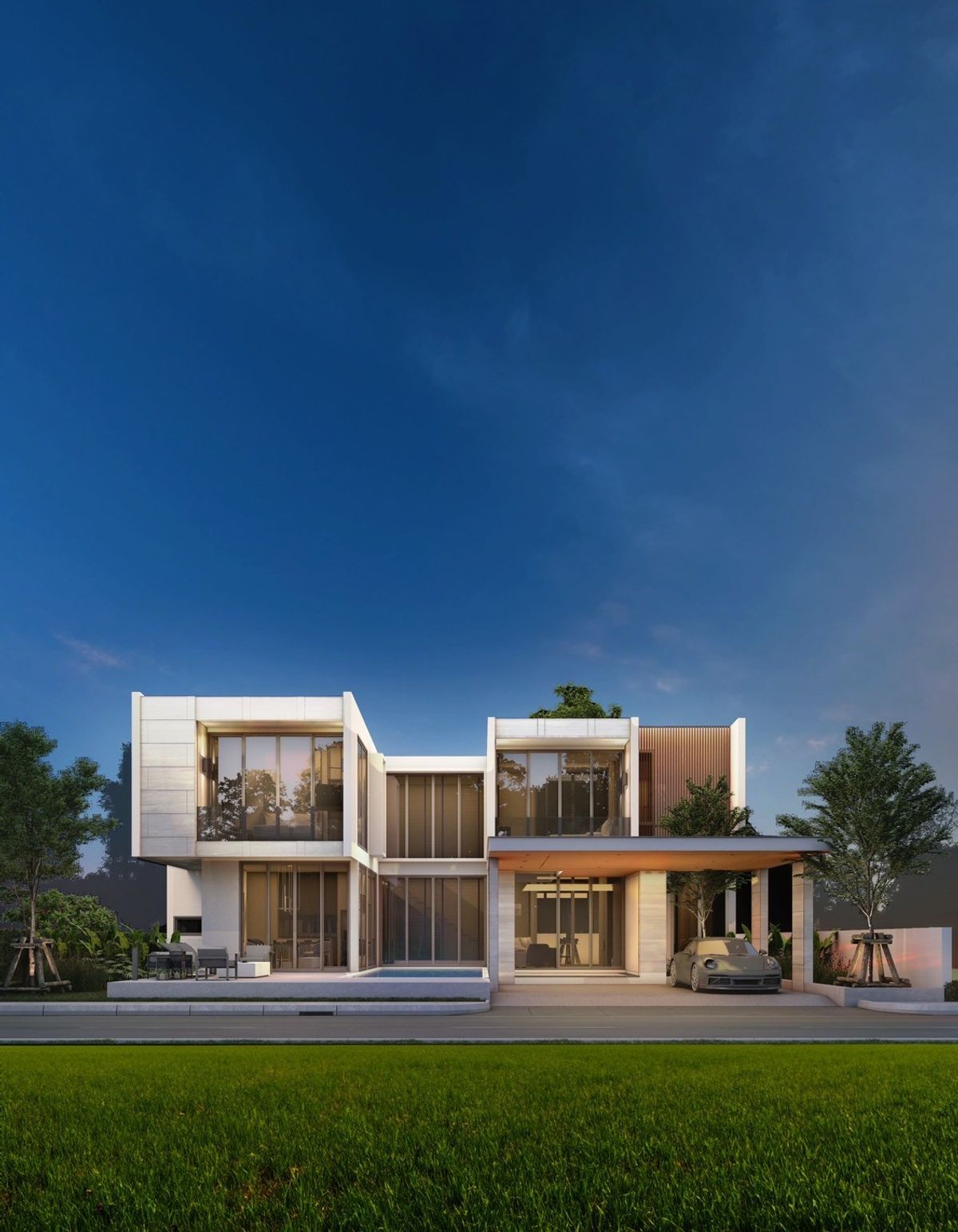For RentChiang Mai : - Two-storey pool villa for rent with 3 bedrooms,4 toilets and 1 kitchen. 