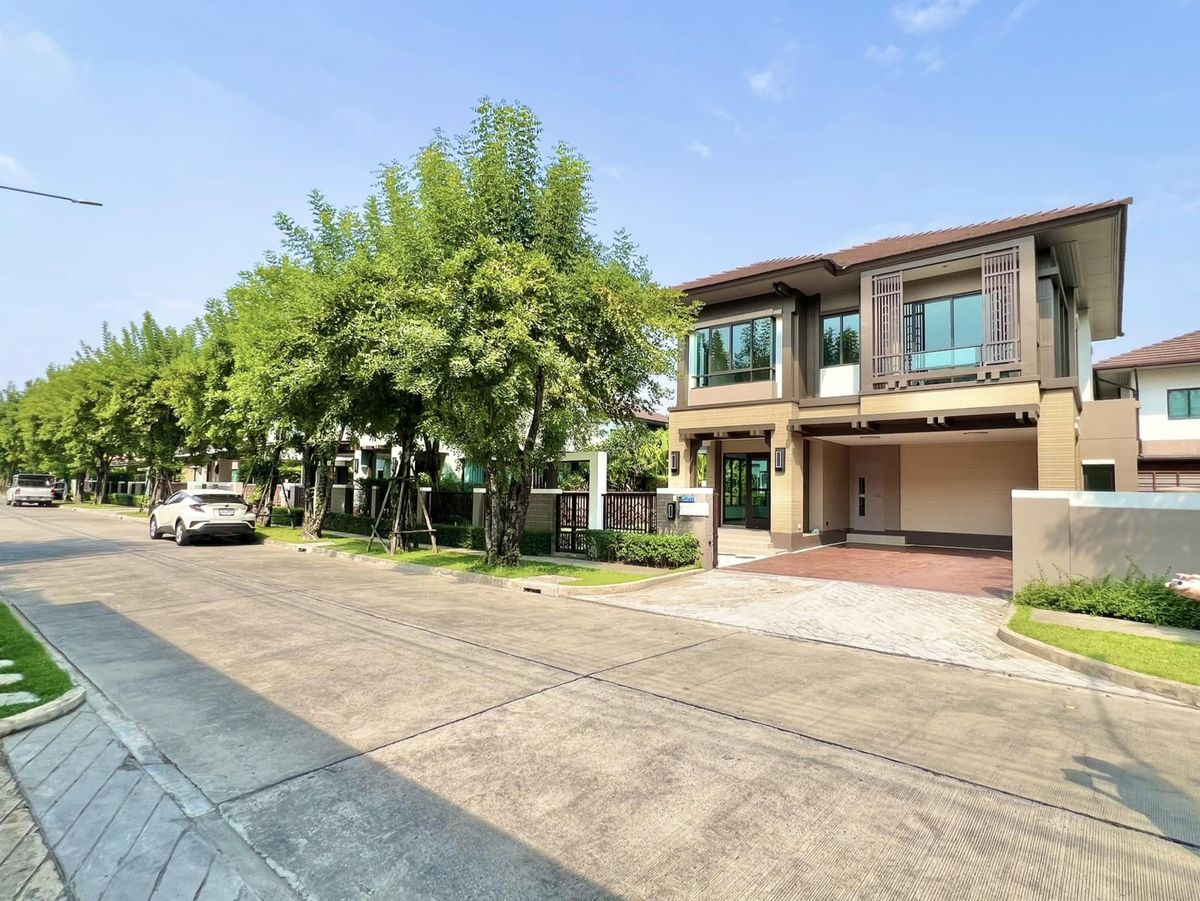 ขายบ้านนวมินทร์ รามอินทรา : 🎉🏡 เศรษฐสิริวัชรพล หลังใหญ่สวยตรงปก! พร้อมจัดสวนรอบตัวบ้าน! ทำเลทองติดถนนใหญ่สุขาภิบาล 5 🌴✨