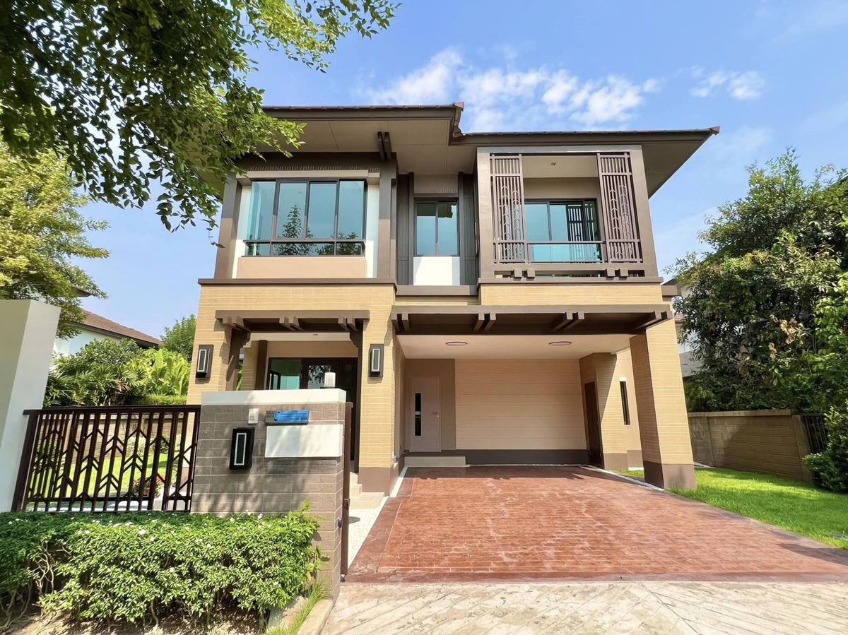 ขายบ้านนวมินทร์ รามอินทรา : 🎉🏡 เศรษฐสิริวัชรพล หลังใหญ่สวยตรงปก! พร้อมจัดสวนรอบตัวบ้าน! ทำเลทองติดถนนใหญ่สุขาภิบาล 5 🌴✨