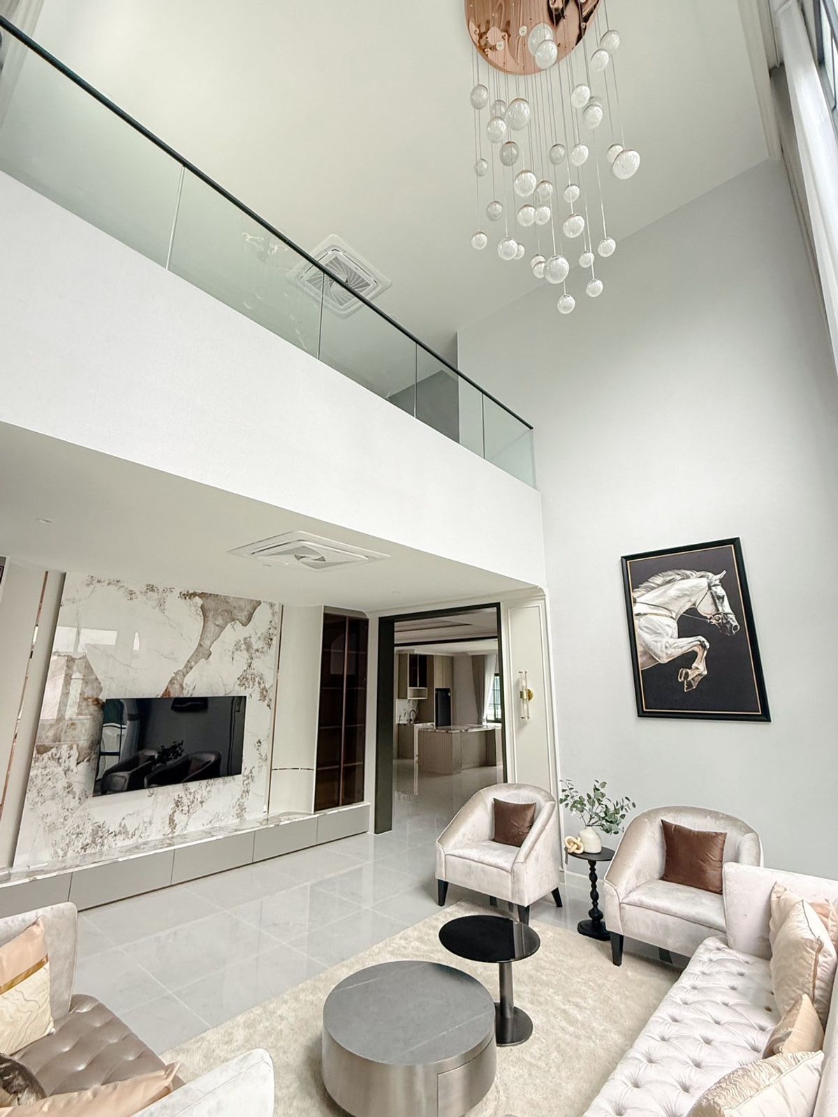 ขายบ้านบางนา แบริ่ง ลาซาล : 🎉🏡  The City บางนา 2 (L Size) ติด Mega Bangna! 💥 บ้านเดี่ยวหรู ตกแต่งครบ Double Volume!