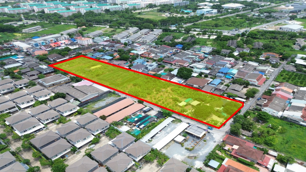 ขายที่ดินบางนา แบริ่ง ลาซาล : ขายที่ดิน สำหรับทำจัดสรร ย่านสรรพวุธ บางนา  5 ไร่กว่า  ใกล้สถานีแบริ่ง 1.9 กม.DD