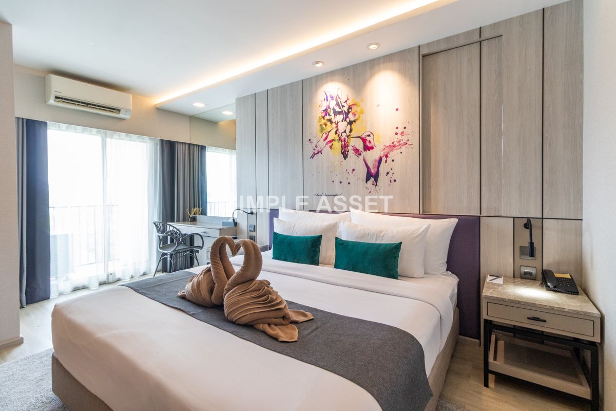 For RentOnnut, Udomsuk : Line ID: @zimple_asset  Newly hotel in Sukhumvit 101, featuring modern décor and a peaceful atmosphere — perfect for relaxation. Conveniently located not far from BTS Punnawithi.