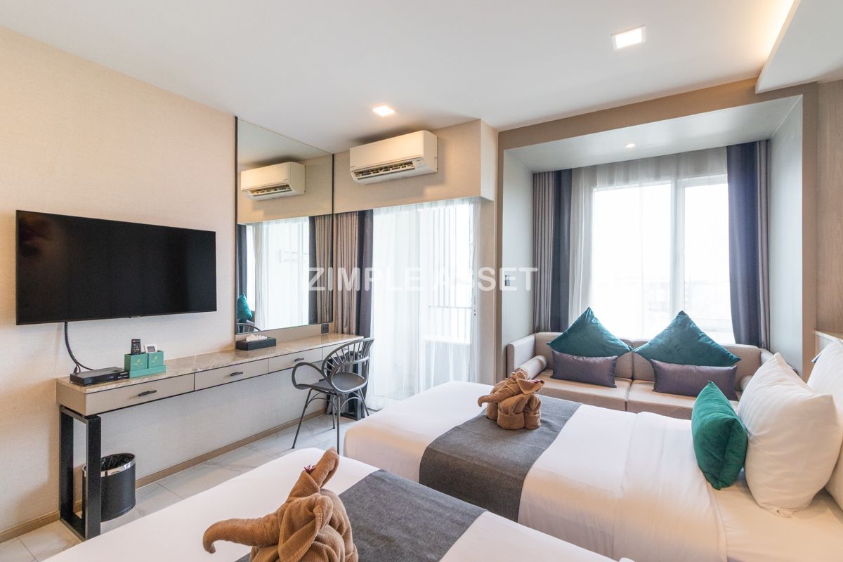 For RentOnnut, Udomsuk : Line ID: @zimple_asset  Newly hotel in Sukhumvit 101, featuring modern décor and a peaceful atmosphere — perfect for relaxation. Conveniently located not far from BTS Punnawithi.