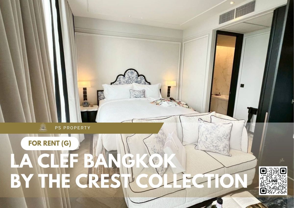 For RentSukhumvit, Asoke, Thonglor : For rent 📍 La Clef Bangkok by The Crest Collection 📍Near BTS Thonglor, complete with furniture and appliances
