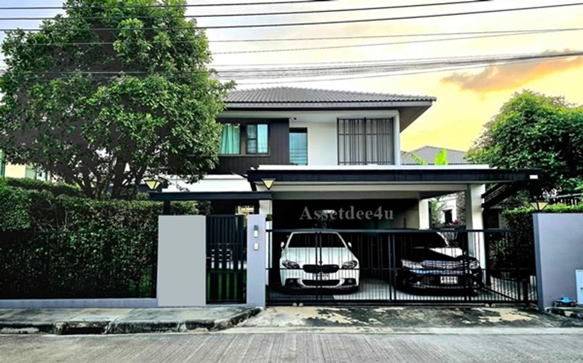 ให้เช่าบ้านบางนา แบริ่ง ลาซาล : AH570 ให้เช่าบ้านเดี่ยว มัณฑนา1 บางนากม.7 ใกล้ร.ร.ราชวินิตบางแก้ว บ้านมีเฟอร์นิเจอร์ครบพร้อมอยู่ ใกล้นานาชาติคอนคอร์เดียน Concordian นานาชาติD-prep