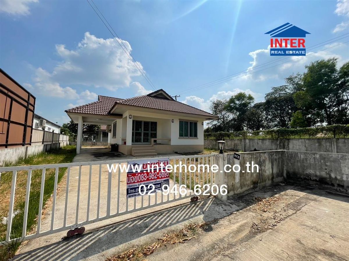 ขายบ้านนครนายก : บ้านเดี่ยว 1 ชั้น 108 ตร.ว. หมู่บ้านบารมี1 องครักษ์ ซอย1 /4 ถนนรังสิต-นครนายก องครักษ์ นครนายก