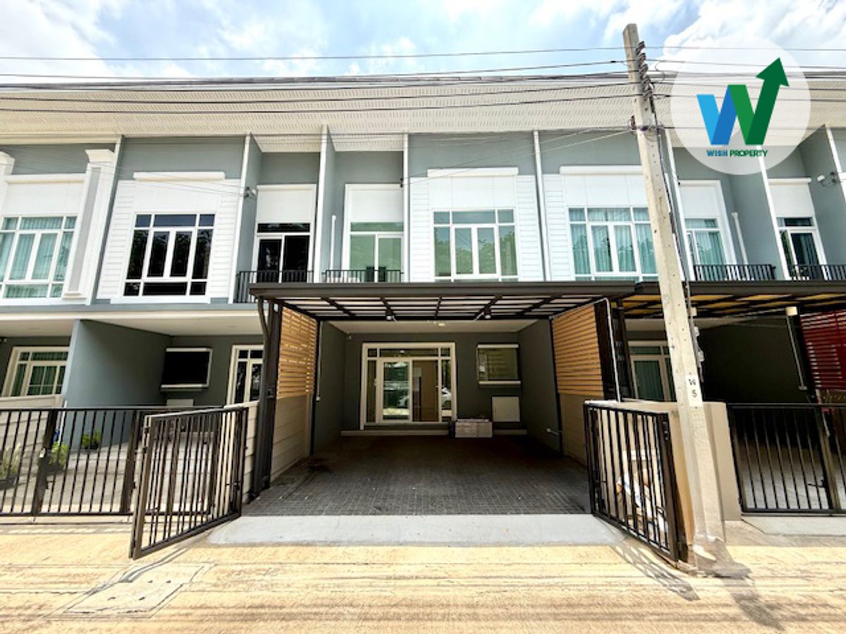 ขายทาวน์โฮมลาดกระบัง สุวรรณภูมิ : ขายทาวน์โฮมใกล้แอร์พอร์ตลิงก์ คิว ดิสทริค บางนา ที่จอดรถเยอะ สภาพใหม่ ต่อเติมครบ ใกล้ทางด่วน สนามบินสุวรรณภูมิ